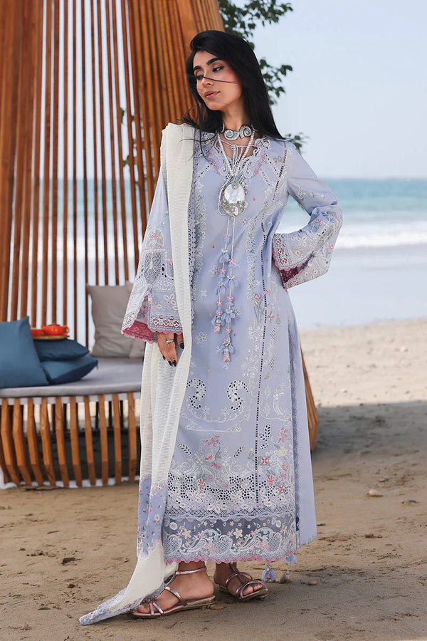 Qalamkar Lawn Chikankari Luxury Embroidered 3 Piece Dress - 1948