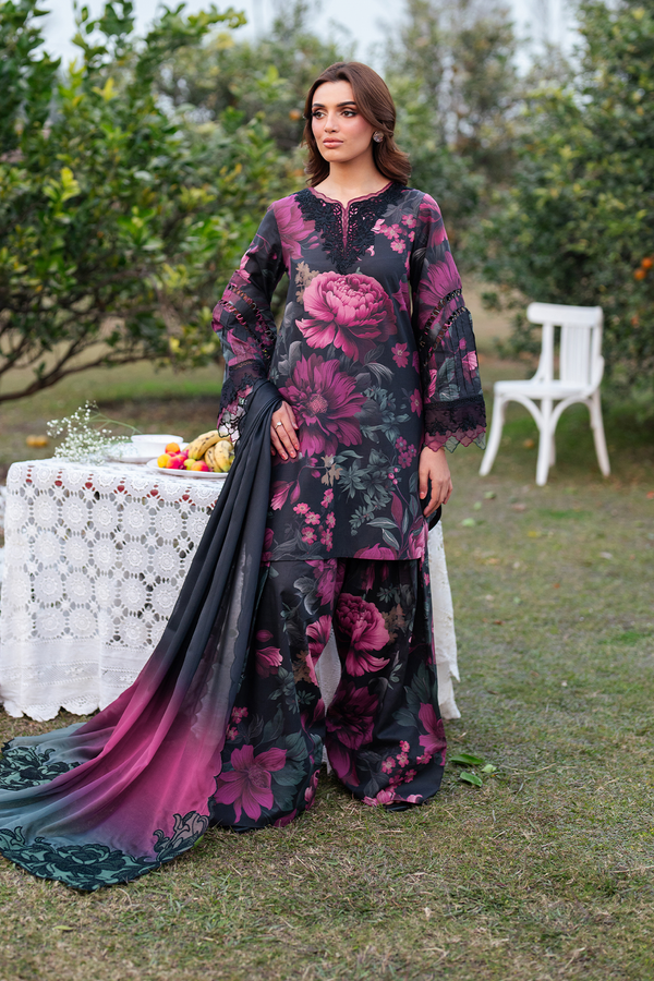 Iznik Digital Lawn Embroidered Unstitched - 1801