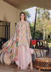 Maria b Lawn Chikankari Embroidered & Printed 3 Piece Dress - 1933 B