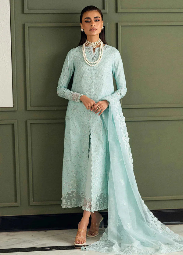 Qalamkar Lawn Embroidered 3 Piece Dress - 1934