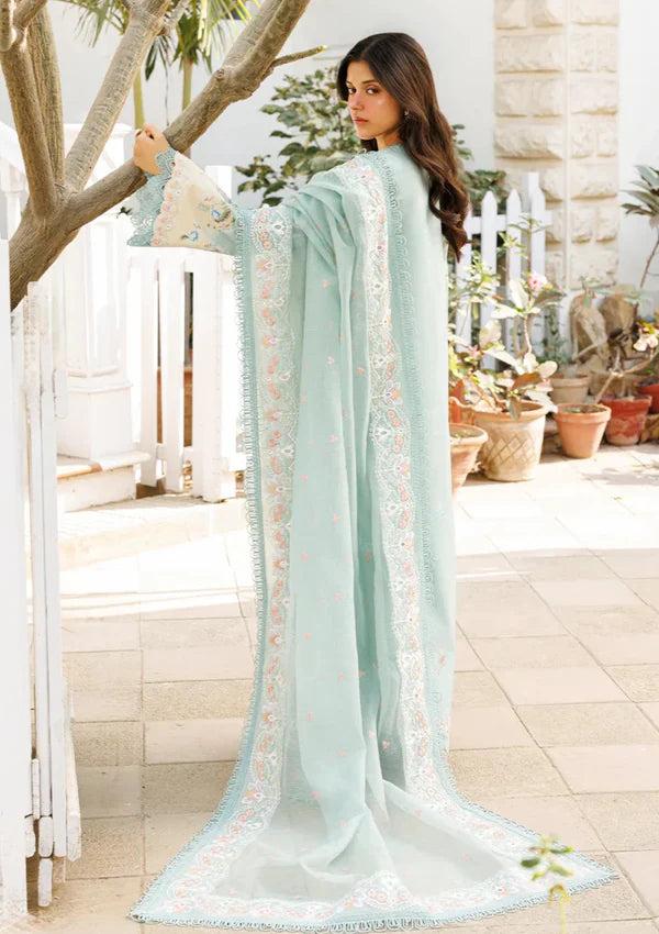 Afrozeh Lawn Embroidered & Printed 3 Piece Dress - 1935