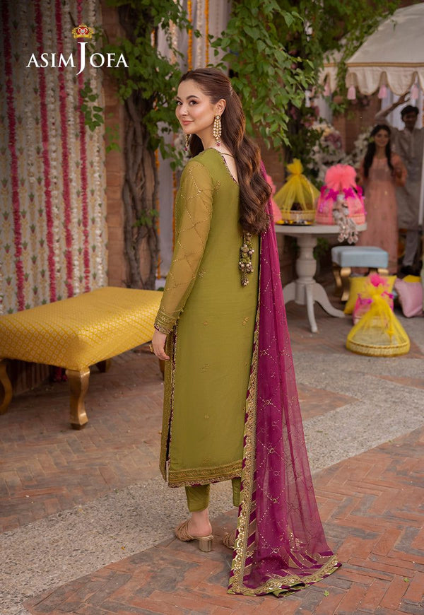 Asim Jofa Formal Chiffon Dress Design No : 1639