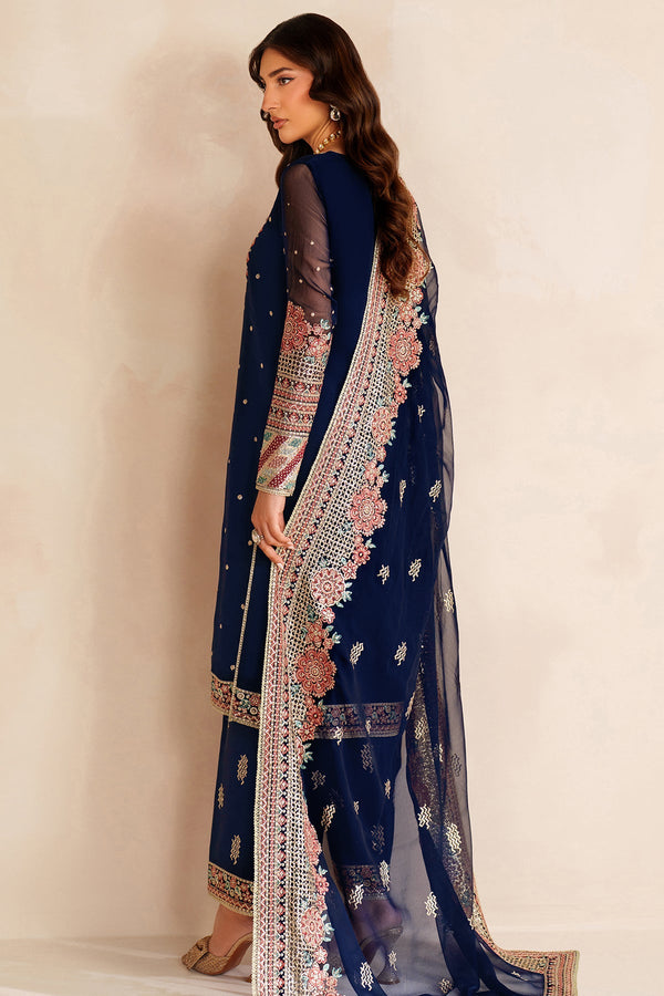 FARASHA NAVY LUX CHIFFON D - 1846