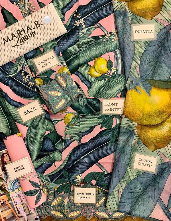 Maria.b 3 Piece Printed Lawn SuitMPT-2503-B