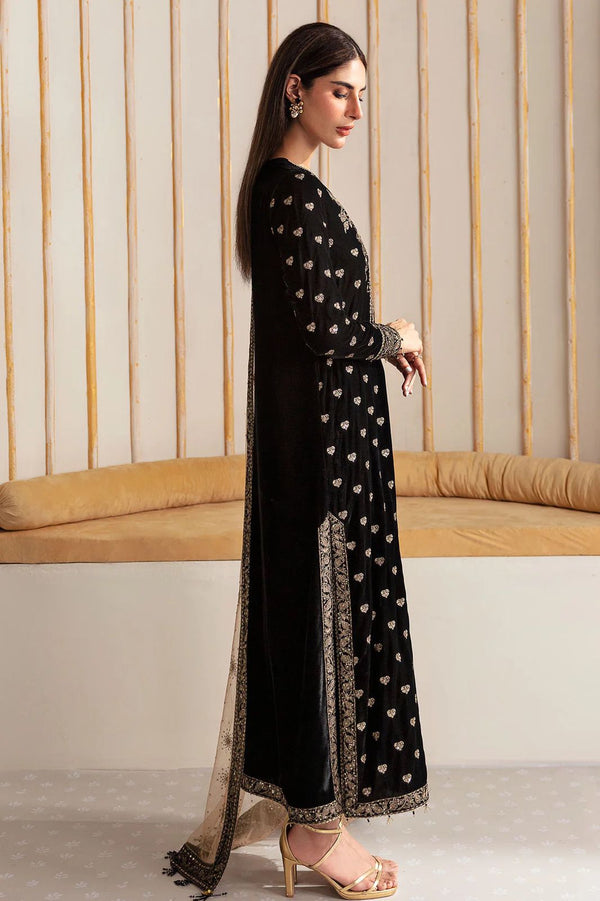 Baroque Formal Velvet DressDesign No : 1573