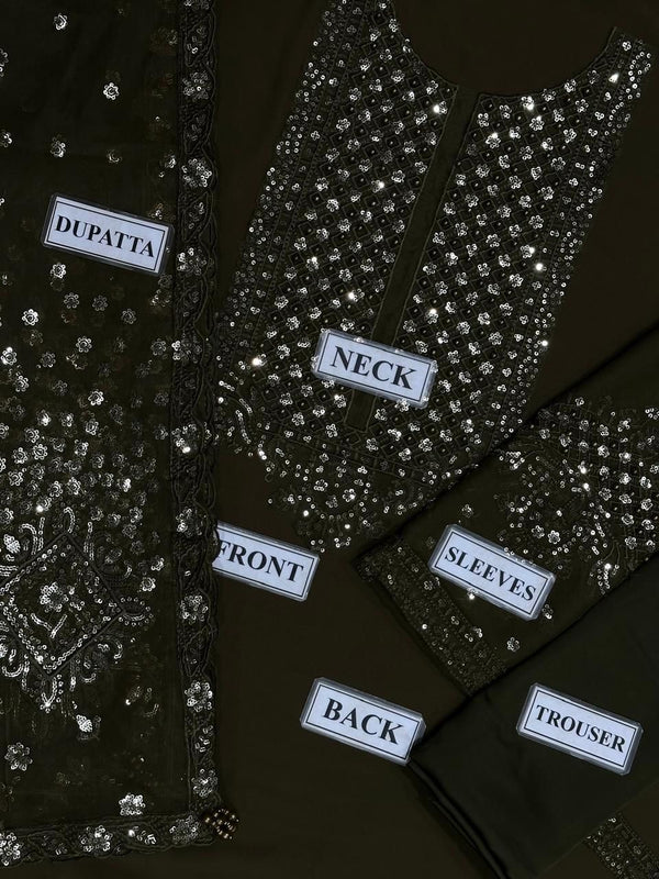 Baqoorue Formal Chiffon Suit - D - 1940