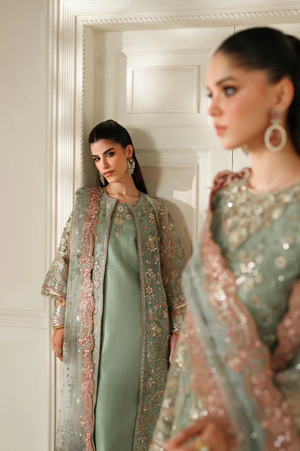 Baroque Net Hand Embellished & Embroidered 3 Piece Dress -1913