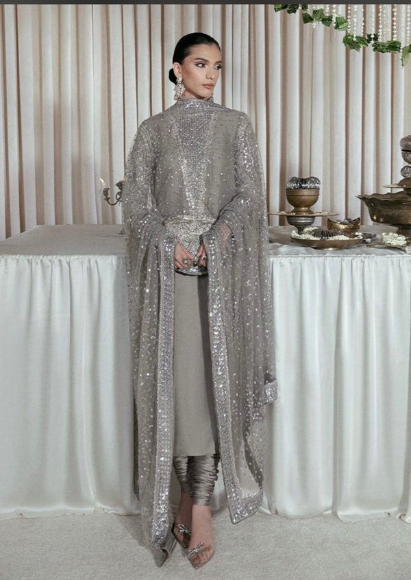 HUSSAIN REHAR FORMAL RAW SILK SUIT - 1820