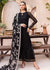 Azure Black Semi Pure Chiffon Formal Collection 3pc