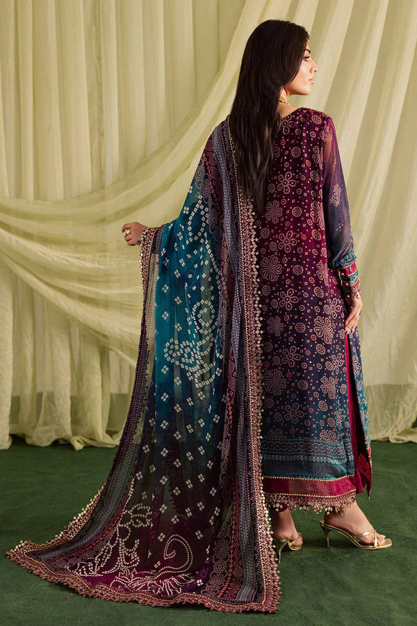 Nureh Luxury Lawn Embroidered 3 Pc Unstitched Collection JUGNI - 1900
