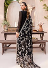 Azure Black Semi Pure Chiffon Formal Collection 3pc