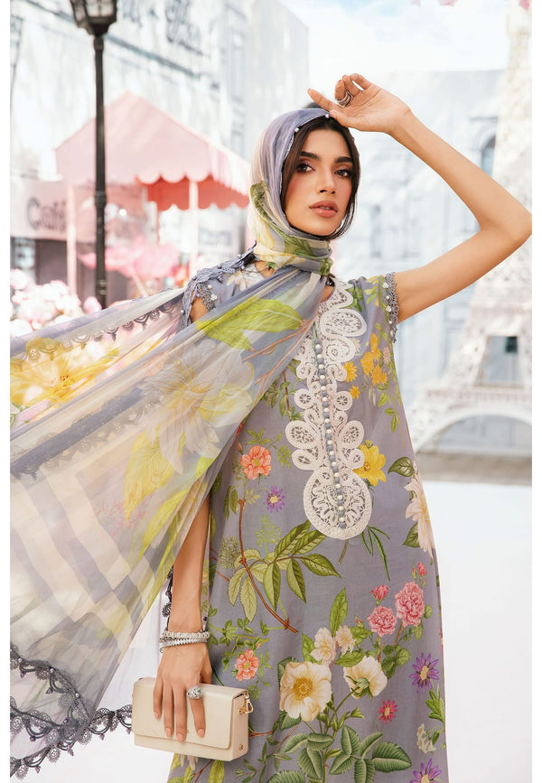 Maria.b Mprint Lawn D - 2604 Grey