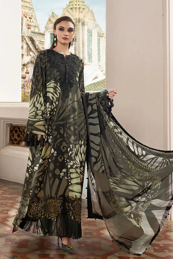 Maria.B - Luxury Lawn Embroidered Unstitched 3 Piece - 1881 B