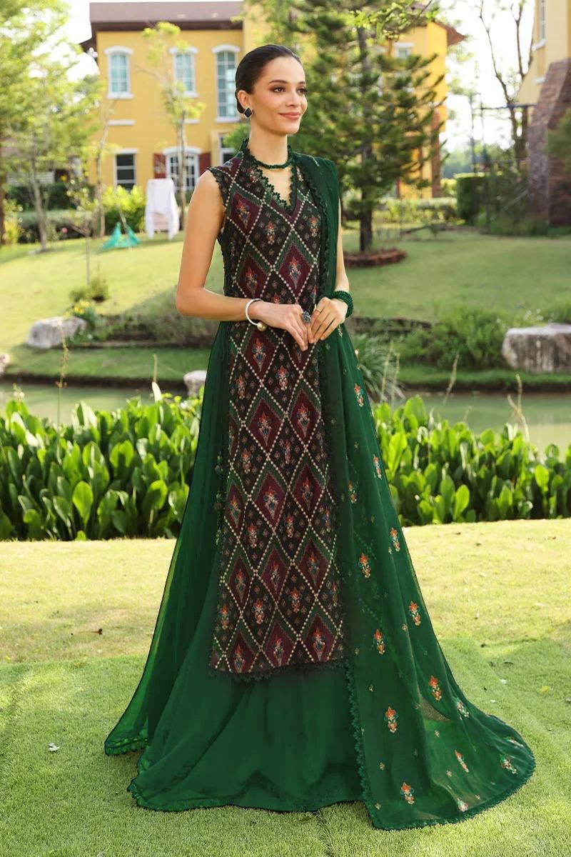 lawn fancy dress design MARIA.B Luxury Lawn Eid Edit'26 Step into the season of grandeur defined by delicate details and elevated design. Catalogue Live Now