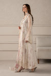 Maria B Chiffon Embrodiered & Digital Printed 4 Piece Dress - 1909