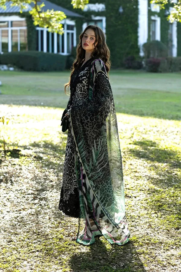 Elaf - Luxury Lawn Embroidered 3 Piece Unstitched - 1929 B