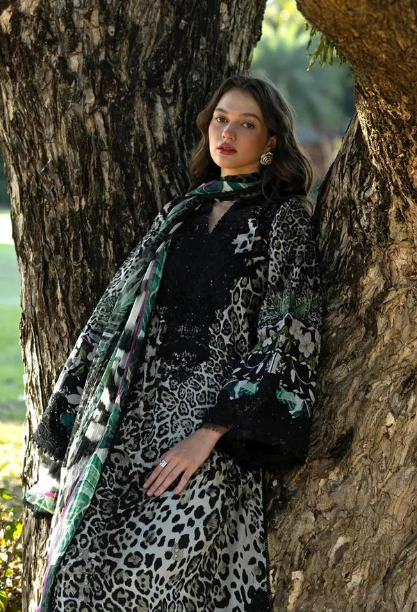Elaf - Luxury Lawn Embroidered 3 Piece Unstitched - 1929 B