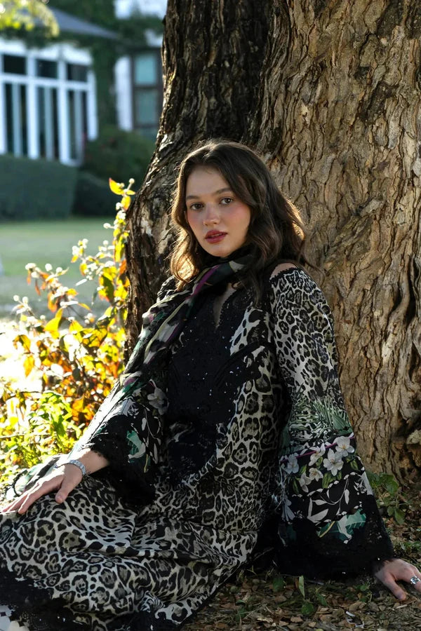 Elaf - Luxury Lawn Embroidered 3 Piece Unstitched - 1929 B