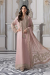 Maria.B Luxury Pure Chiffon Embroidered 3 Piece Unstitched - BD-3005 Baby Pink - 1920