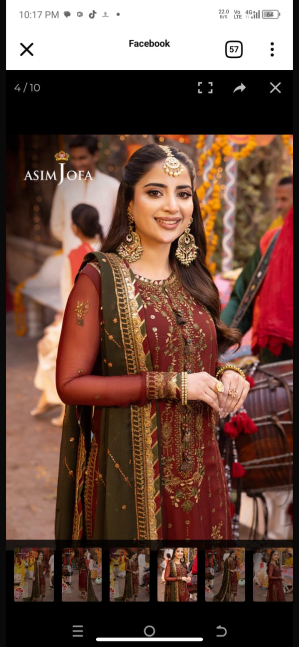 Asim Jofa Formal Chiffon D - 1779