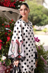 MARIA B LAWN EMBROIDERED & PRINTED 3 PIECE DRESS | 1957 WHITE