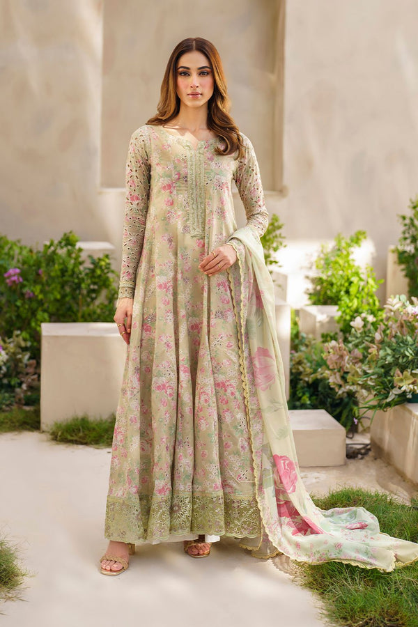 Iznik Lawn Dress - Design Code : SFL D05 - Eastern Fashion