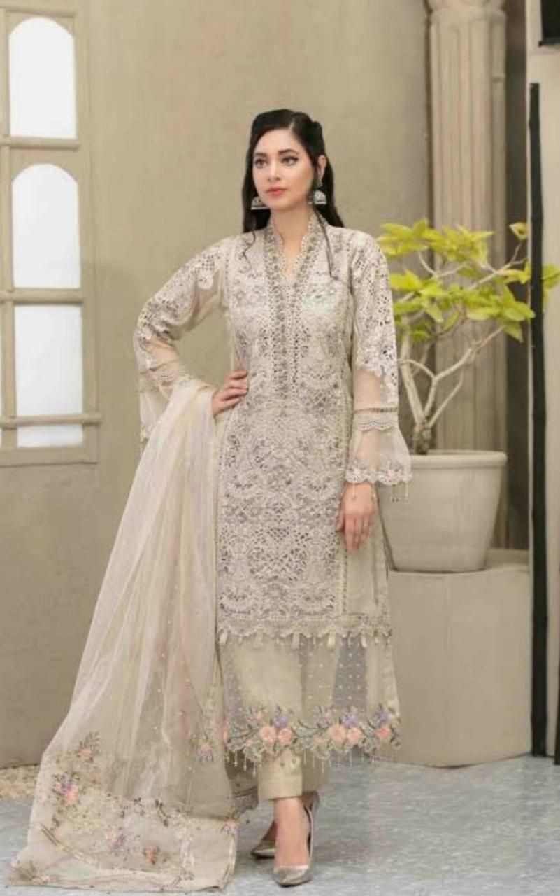 Maria.B Luxuxy Organza Dress Design No | Eastern Fashion Maria.B Luxuxy Organza Dress Design No | Eastern Fashion
