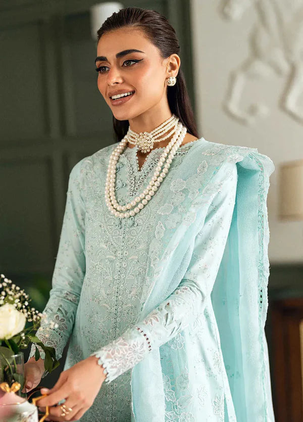 Qalamkar Lawn Embroidered 3 Piece Dress - 1934
