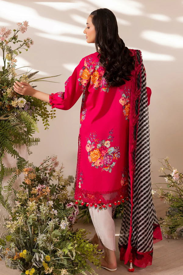 Charizma Lawn Embrodiered & Printed 3 Piece Dress - 1930