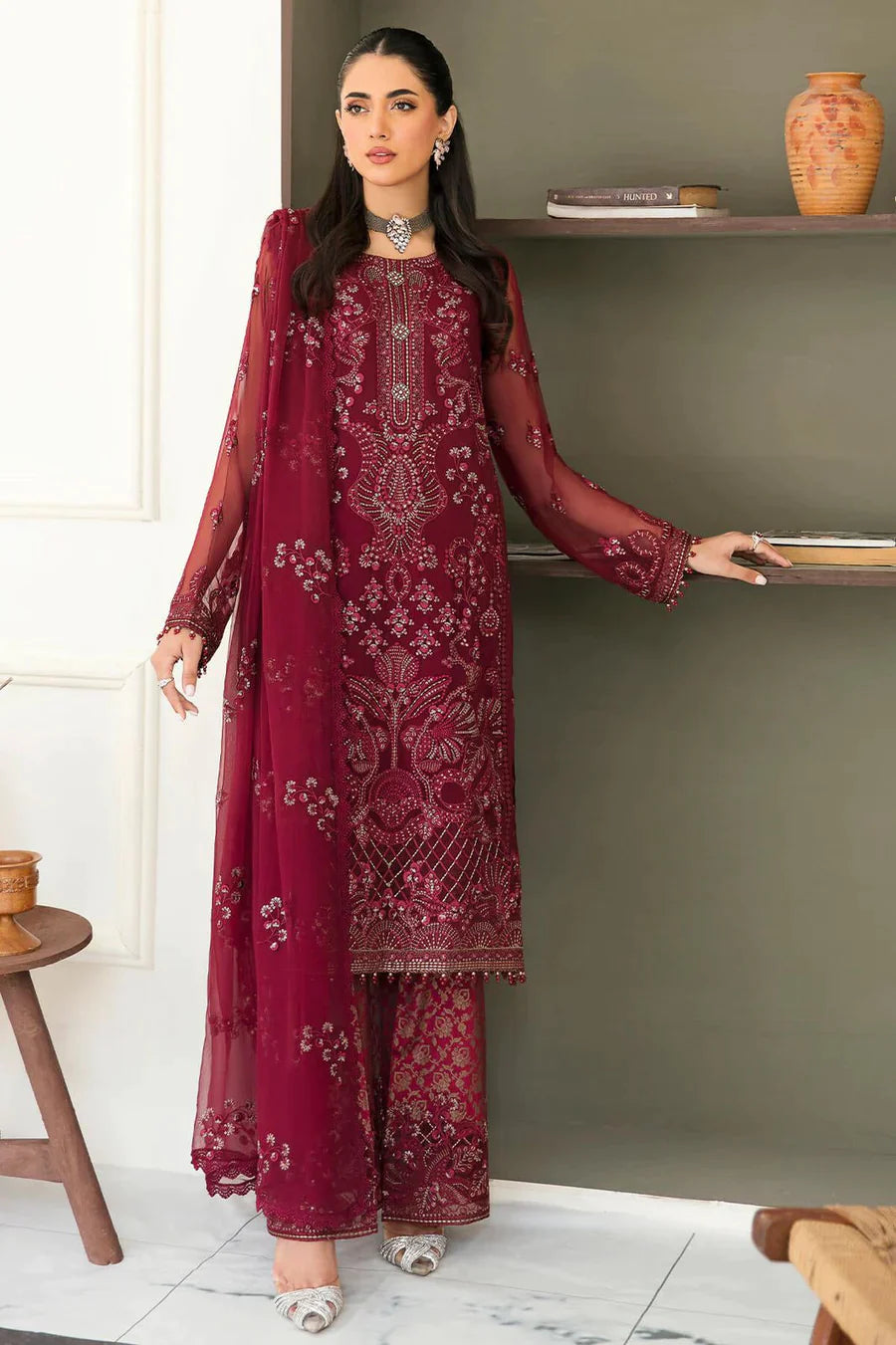 Buy Chic Unstitched Chiffon Suits & Dresses Online in Pakistan | Easternfashion.pk