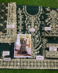 Faiza Saqlain Luxuxy Organza Dress   Design No : 1528