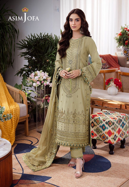 Asim Jofa Formal Chiffon Dress  Design No : 1631