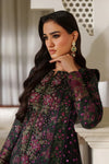 Iznik Luxury Printed & Embroidered Unstitched Lawn Suit - 1906 Black
