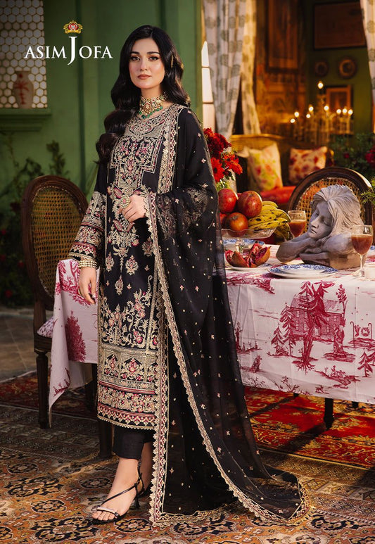 Asim Jofa Formal Chiffon Dress   Design No : 1644