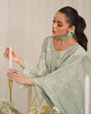 Gulal Luxury Chiffon Embroidered Unstitched Wedding Festive Jade -02 D - 1786