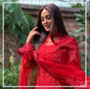 Iqra Aziz Luxuxy Net Dress Design No : 1058