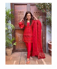 Iqra Aziz Luxuxy Net Dress   Design No : 1058