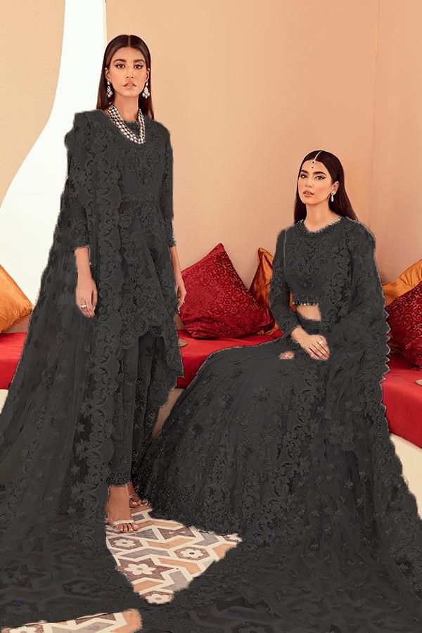 Mexy Design Imrozia Formal Net Mexy Design No : 1609 Black – Eastern Fashion