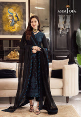 Asim Jofa Formal Chiffon Dress  Design No 1545