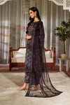 Iznik Luxury Printed & Embroidered Unstitched Lawn Suit - 1906 Black