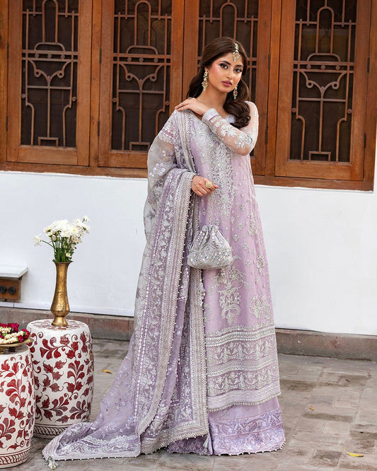 Faiza Saqlain   Luxuxy Organza Dress Design No : 1539
