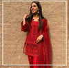 Iqra Aziz Luxuxy Net Dress Design No : 1058