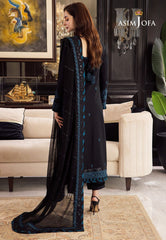 Asim Jofa Formal Chiffon Dress  Design No 1545