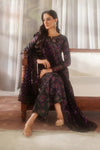 Iznik Luxury Printed & Embroidered Unstitched Lawn Suit - 1906 Black