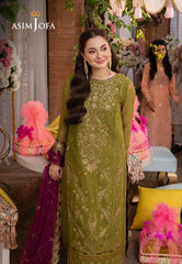 Asim Jofa Formal Chiffon Dress Design No : 1639