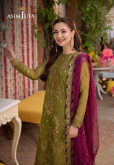 Asim Jofa Formal Chiffon Dress Design No : 1639