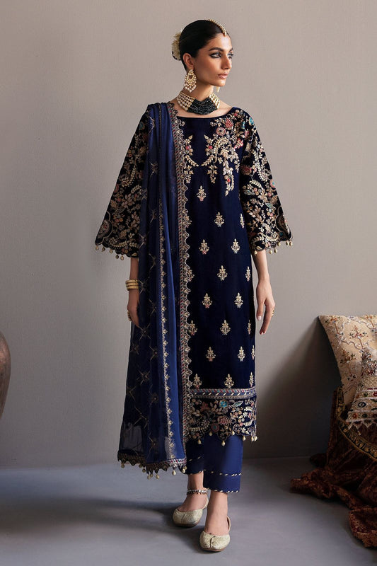 Eman Adeel Formal Velvet  Dress Design No : 1570