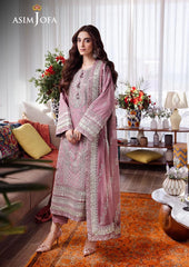 Asim Jofa Formal Net Dress ( Unstitched ) Design No : 1632