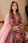 Jazmin Luxury Chiffon Unstitched 3 Pc Embroidered Collection WF-25-03 Rose Rediance D - 1835