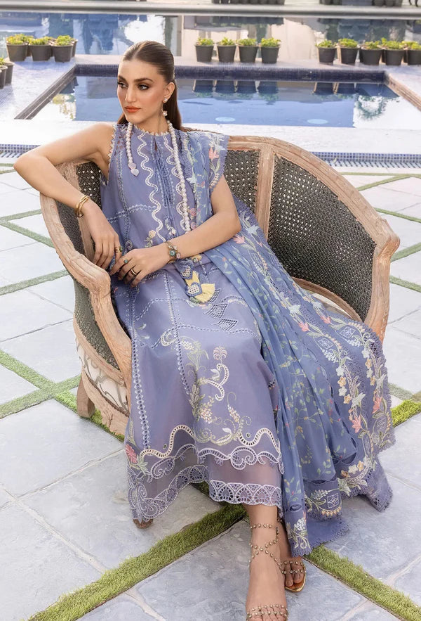 Crimson - Floral Serenity - Lawn Embroidered Unstitched 3 Piece - 1952